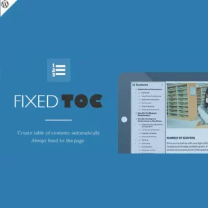 Fixed TOC – Table of Content for WordPress