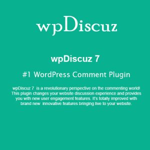 wpDiscuz – Comment Plugin